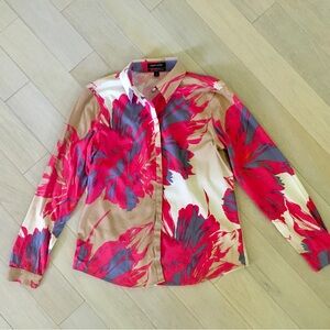 Paperwhite cotton Button Down Blouse